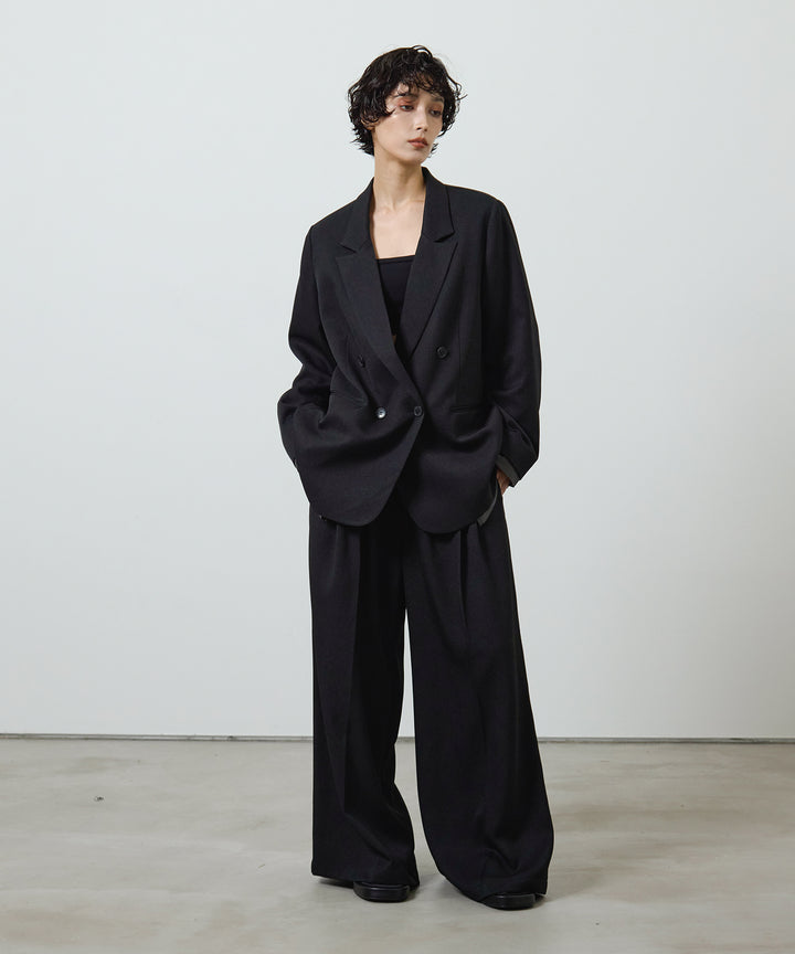 (eliuu)Twill Tuck Belt Slacks