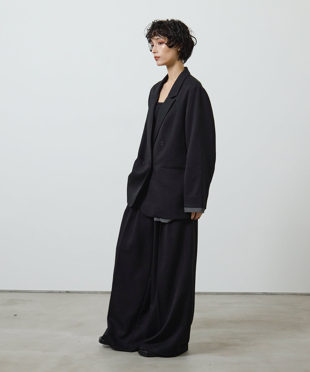 (eliuu)Twill Double Jacket