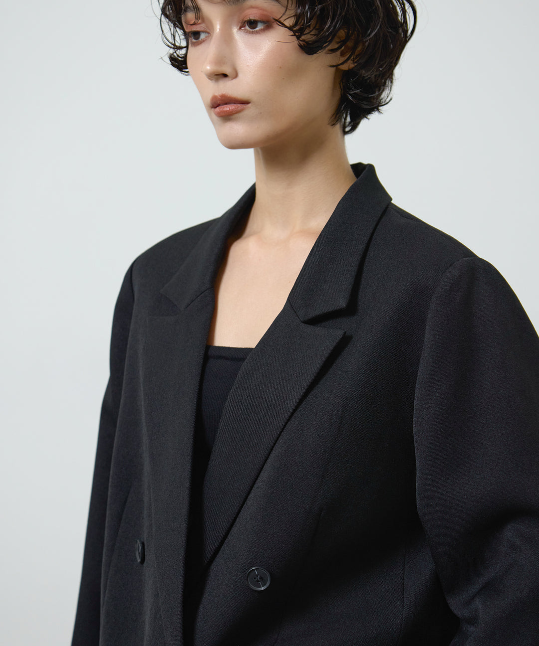 (eliuu)Twill Double Jacket