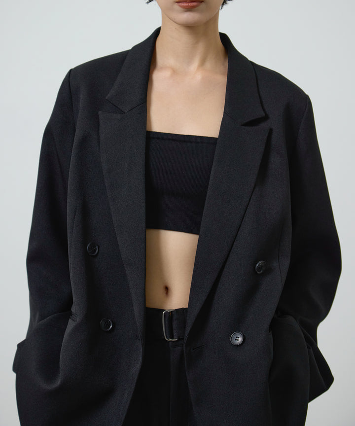 (eliuu)Twill Double Jacket