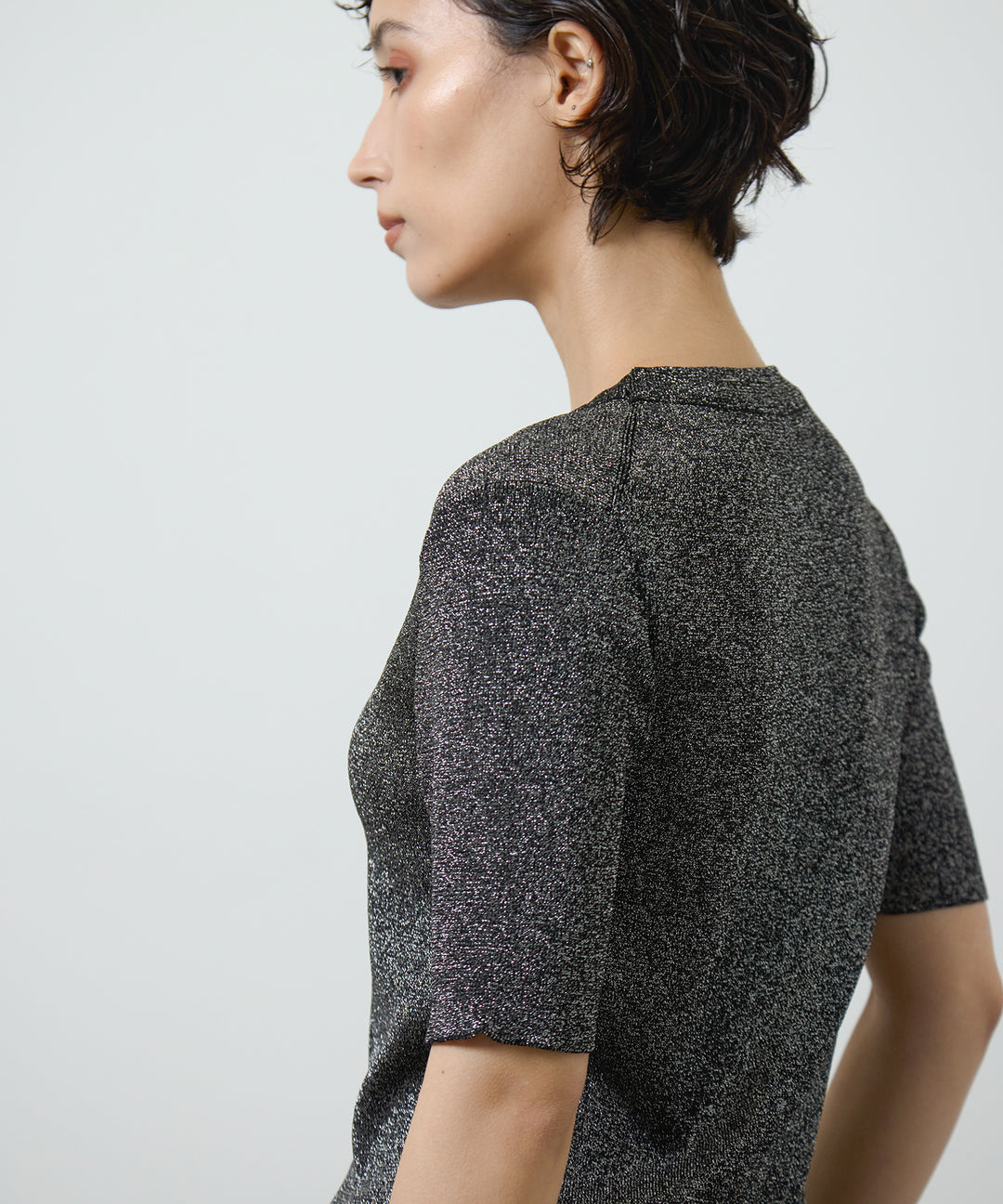 (eliuu)Glitter Knit Tops