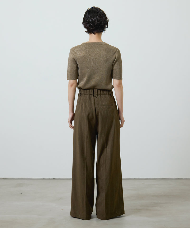 (eliuu)Twill Tuck Belt Slacks