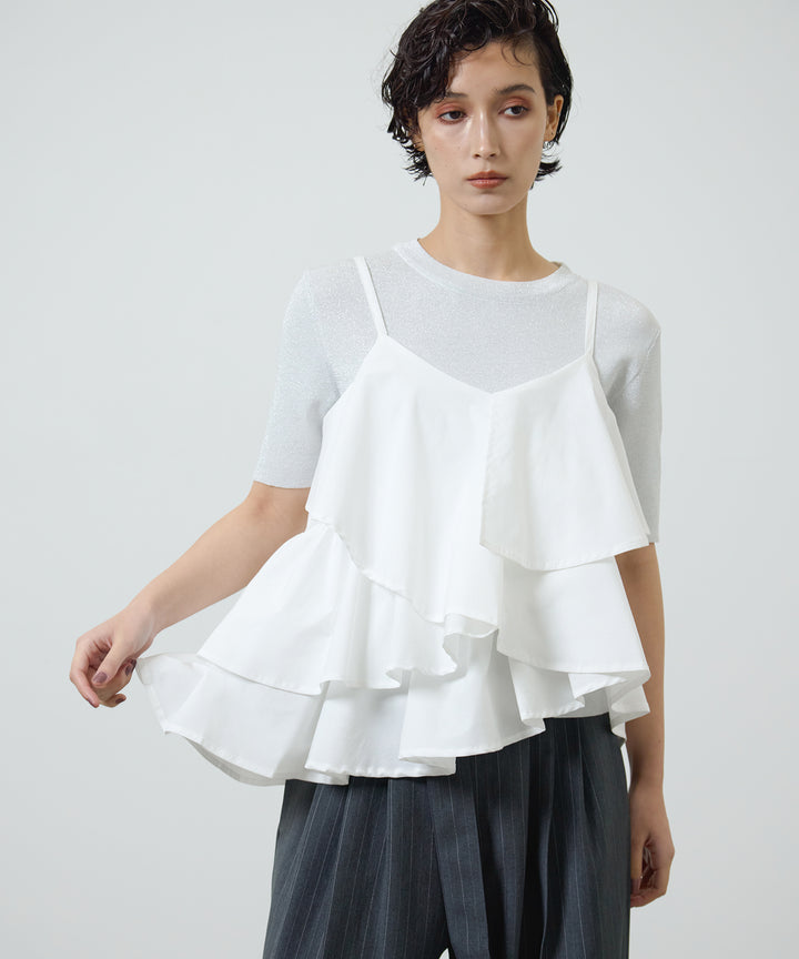(eliuu)Glitter Knit Tops