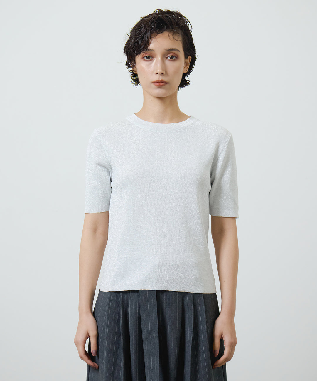 (eliuu)Glitter Knit Tops