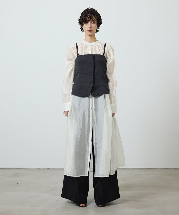 (eliuu)Zip Camisole Bustier
