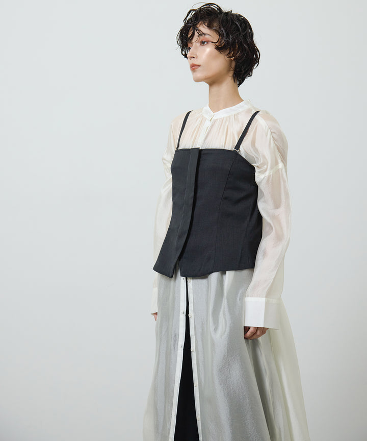 (eliuu)Zip Camisole Bustier