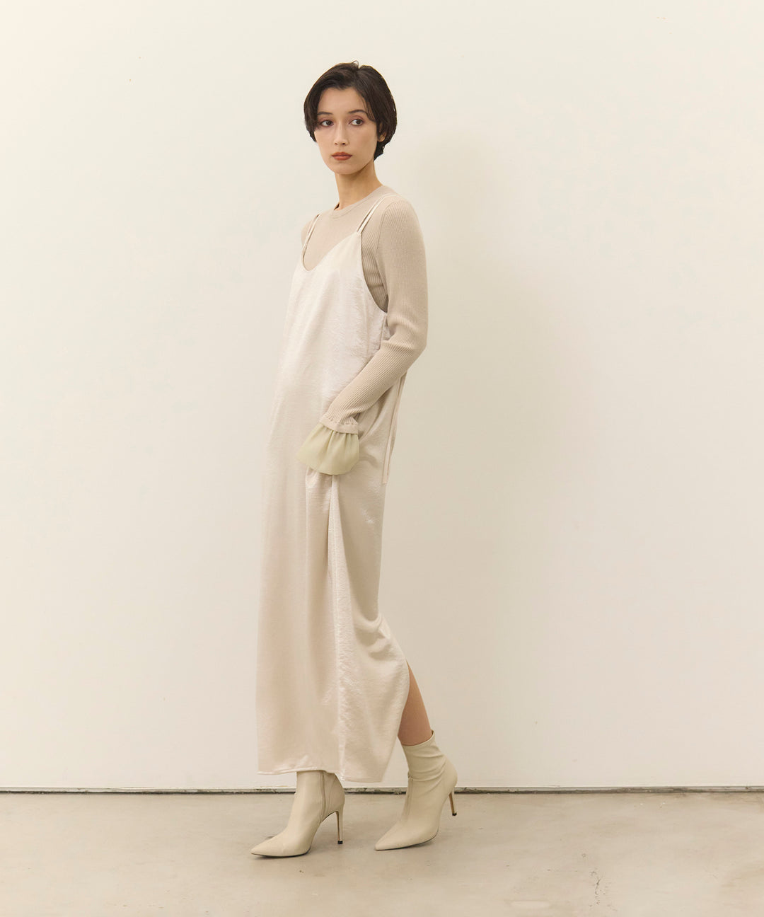 (eliuu)Satin Double C/A Onepiece
