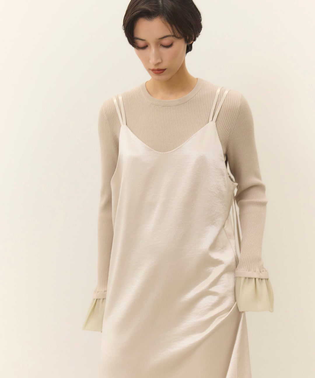 (eliuu)Satin Double C/A Onepiece