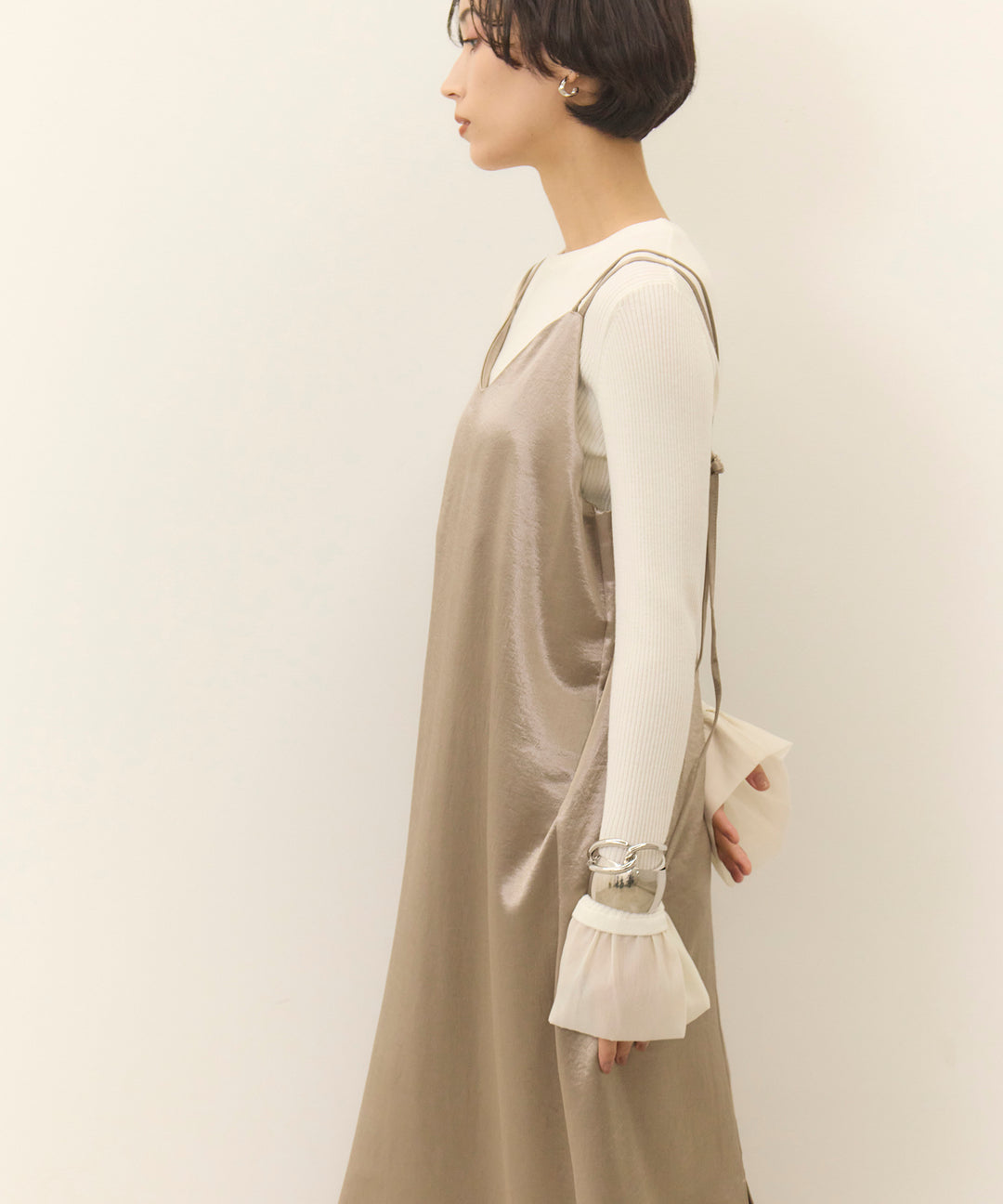 (eliuu)Satin Double C/A Onepiece