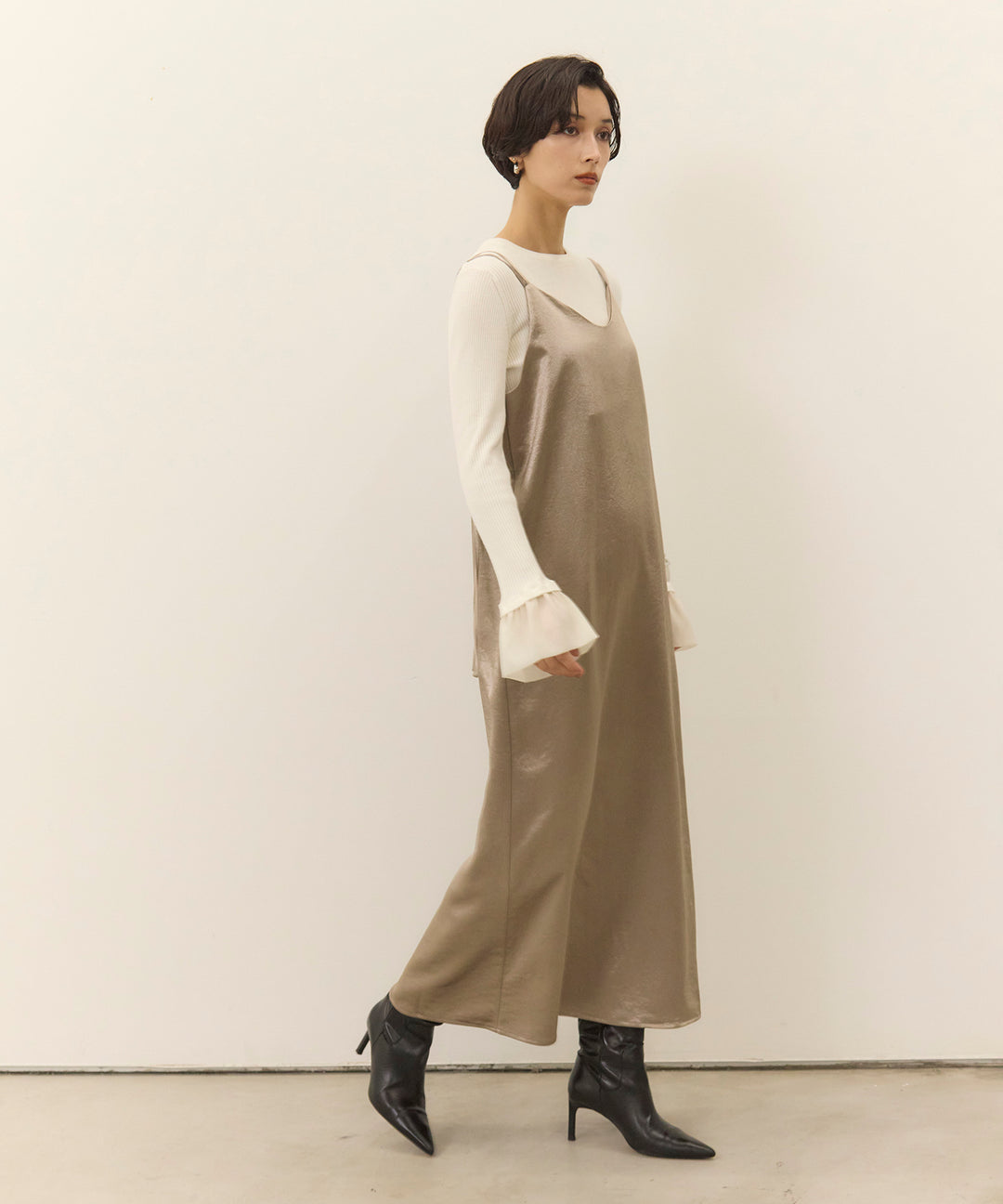 (eliuu)Satin Double C/A Onepiece