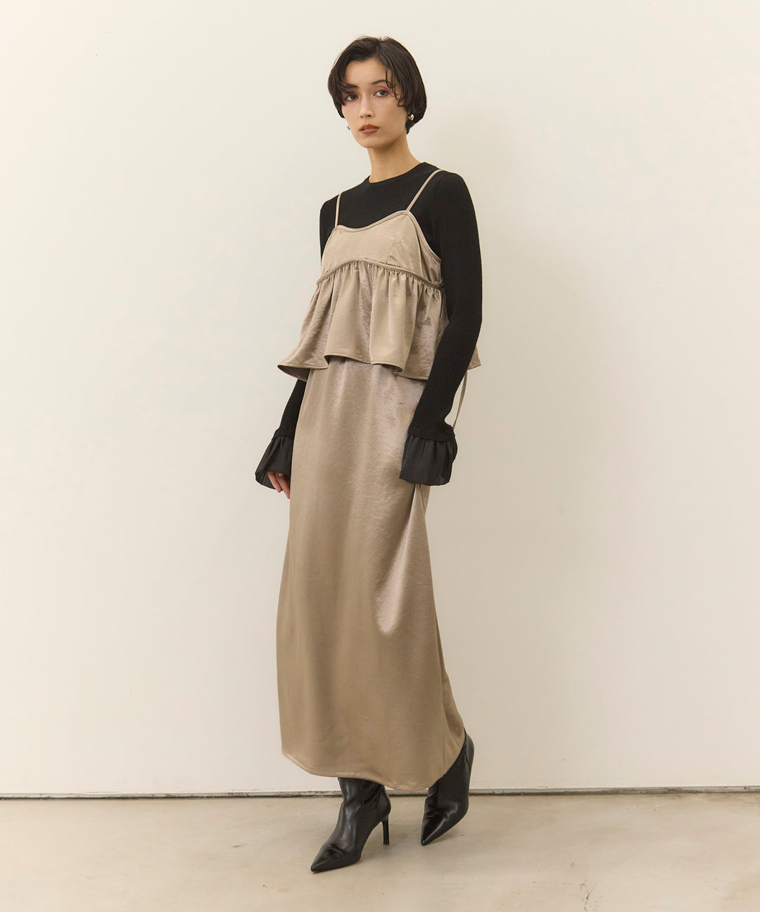 (eliuu)Satin Double C/A Busrier