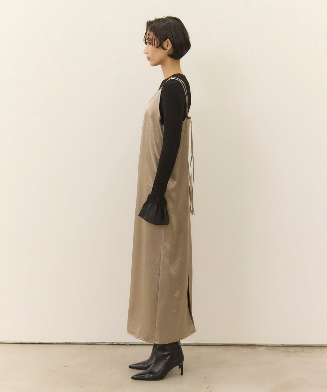 (eliuu)Satin Double C/A Onepiece