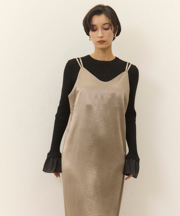 (eliuu)Satin Double C/A Onepiece