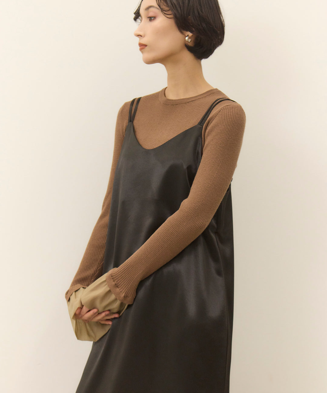 (eliuu)Satin Double C/A Onepiece