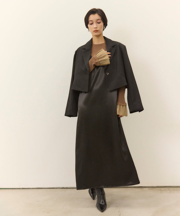 (eliuu)Satin Double C/A Onepiece