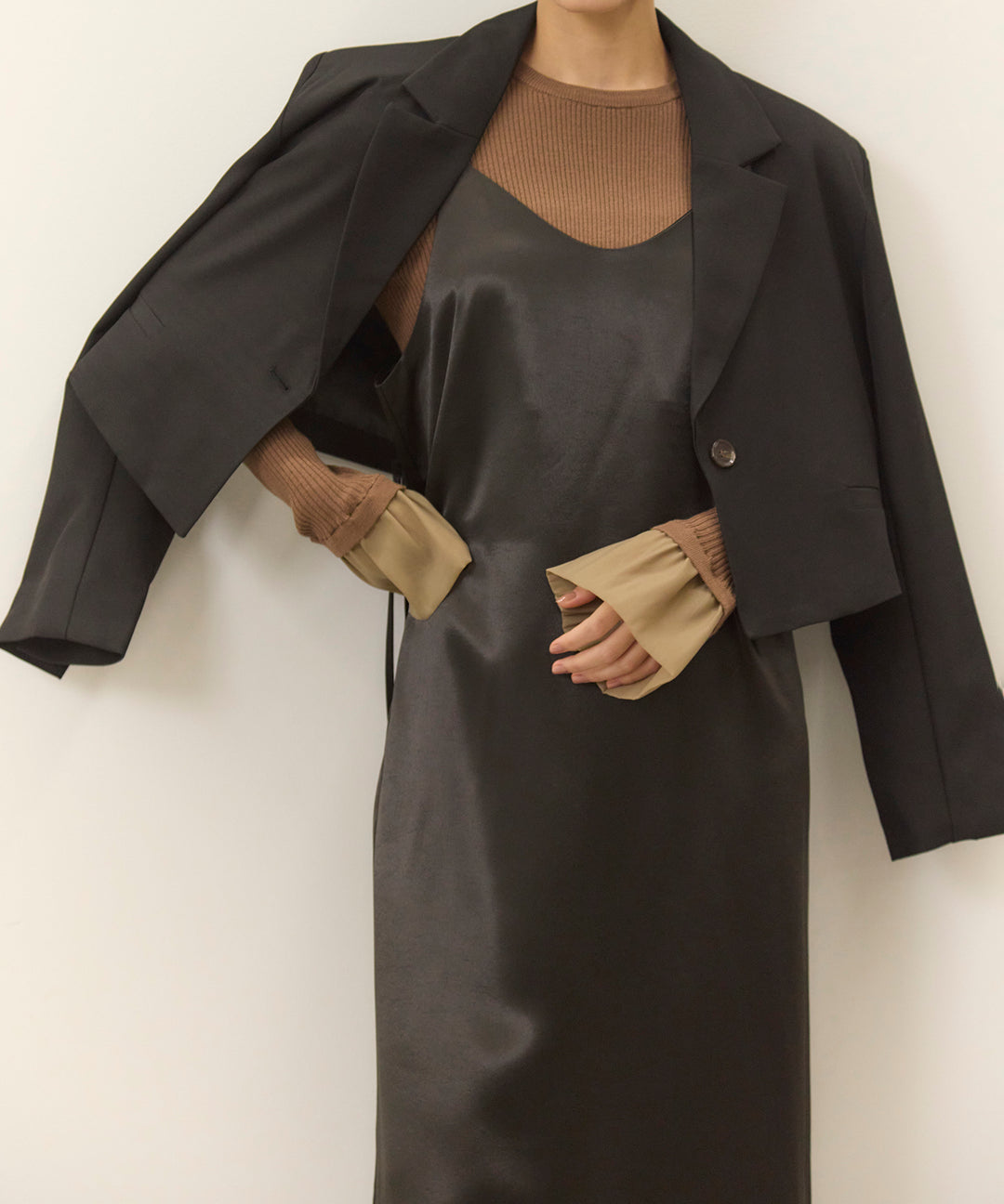 (eliuu)Satin Double C/A Onepiece