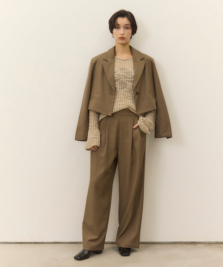 (eliuu)Slub Yarn Knit Top