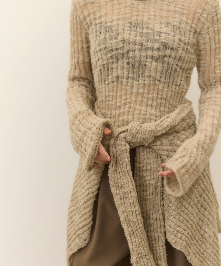 (eliuu)Slub Yarn Knit Top
