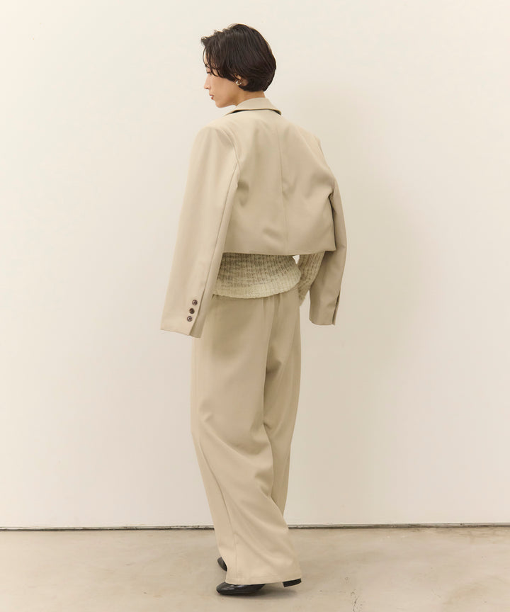(eliuu)Twill Tuck Slacks PT
