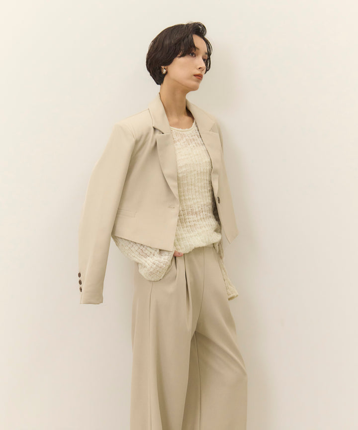 (eliuu)Slub Yarn Knit Top