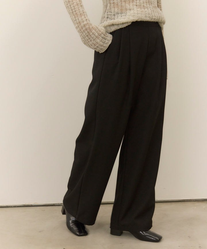(eliuu)Twill Tuck Slacks PT