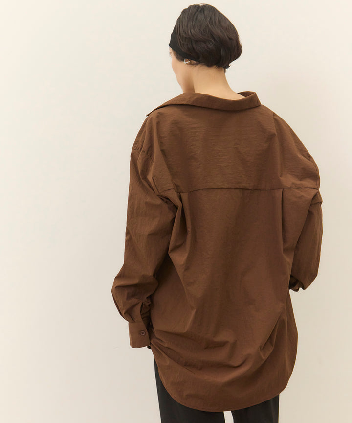 (eliuu)Wrinkle Wide Shirt