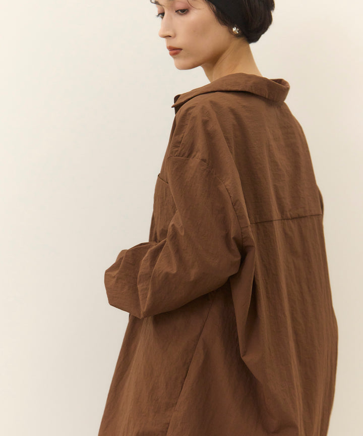 (eliuu)Wrinkle Wide Shirt