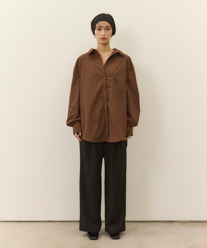 (eliuu)Wrinkle Wide Shirt