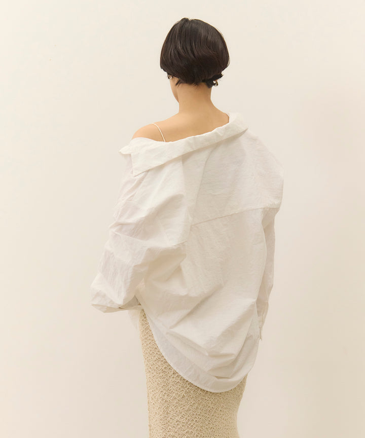 (eliuu)Wrinkle Wide Shirt