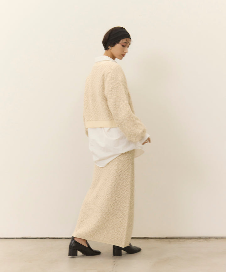 (eliuu)Melon Loop Knit Skirt