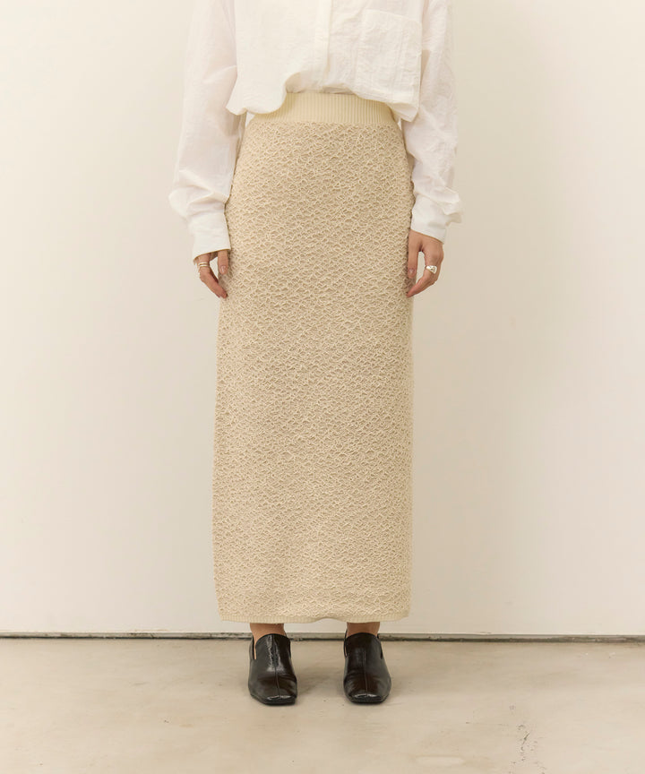 (eliuu)Melon Loop Knit Skirt