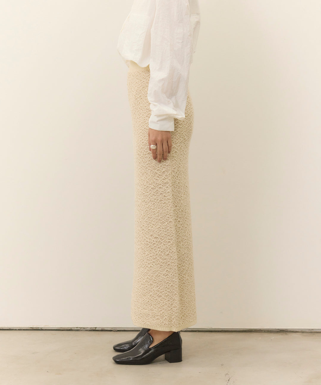 (eliuu)Melon Loop Knit Skirt