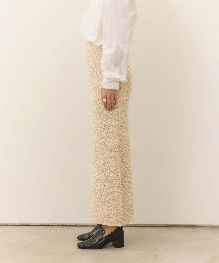 (eliuu)Melon Loop Knit Skirt