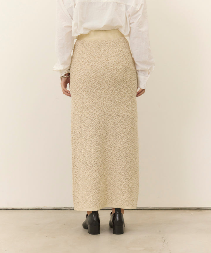 (eliuu)Melon Loop Knit Skirt