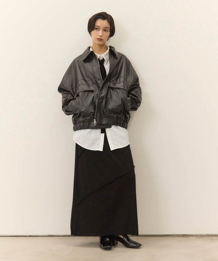 (eliuu)Wave Outseam Skirt