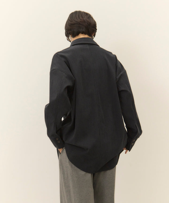 [SET]Corduroy Wide Shirt JK+Easy Cut Pants
