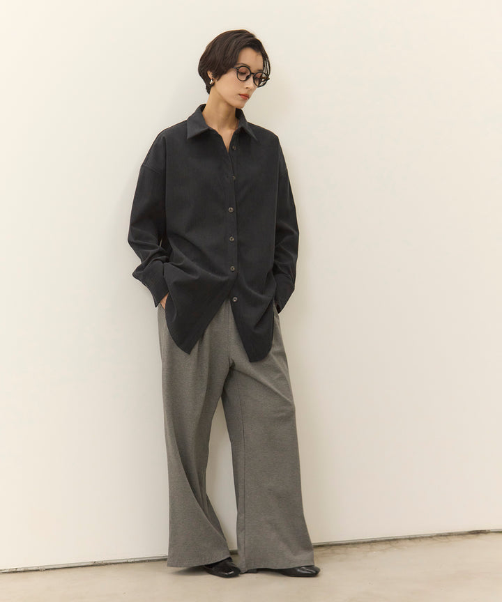 [SET]Corduroy Wide Shirt JK+Easy Cut Pants
