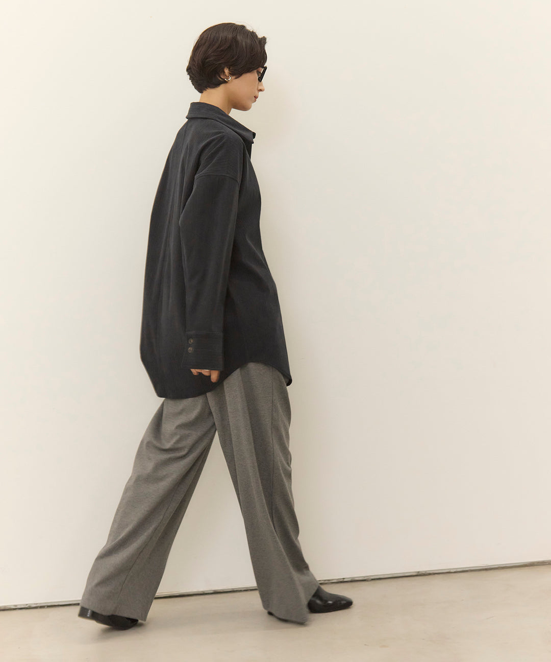 (eliuu)Corduroy Wide Shirt JK
