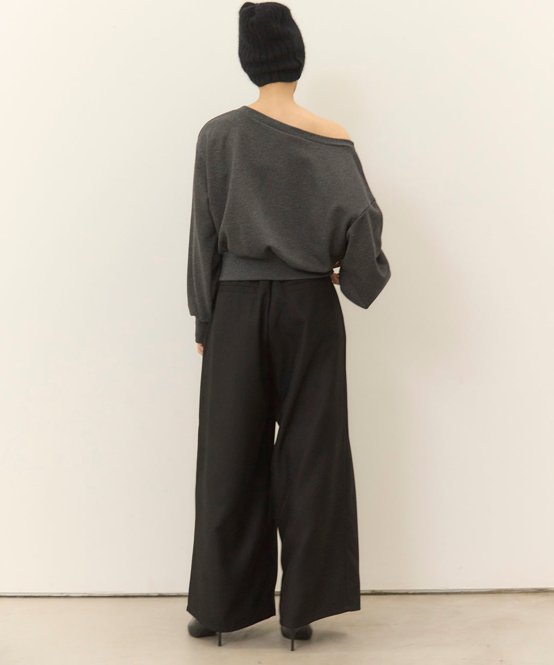 (eliuu)Wrap Belt Wide Slacks