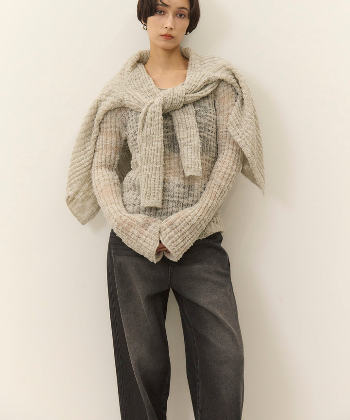 (eliuu)Hem Wash Denim