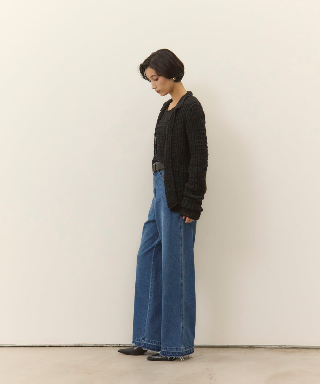 (eliuu)Hem Wash Denim