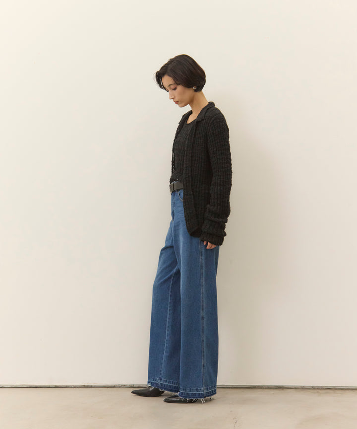 (eliuu)Hem Wash Denim