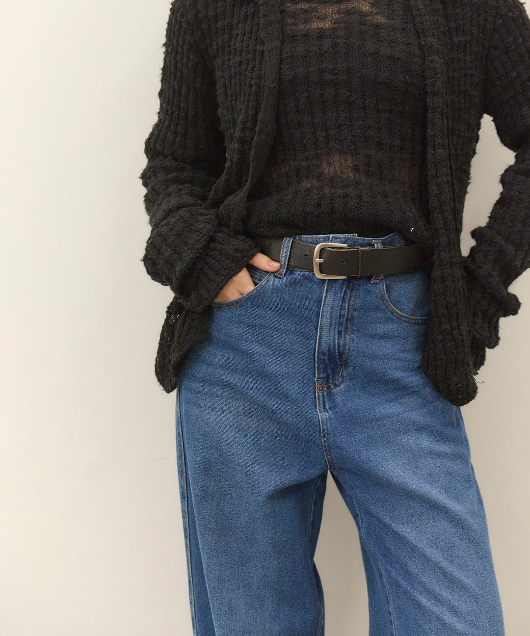(eliuu)Hem Wash Denim