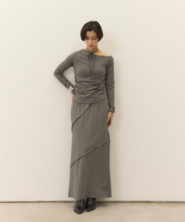 (eliuu)Wave Outseam Skirt