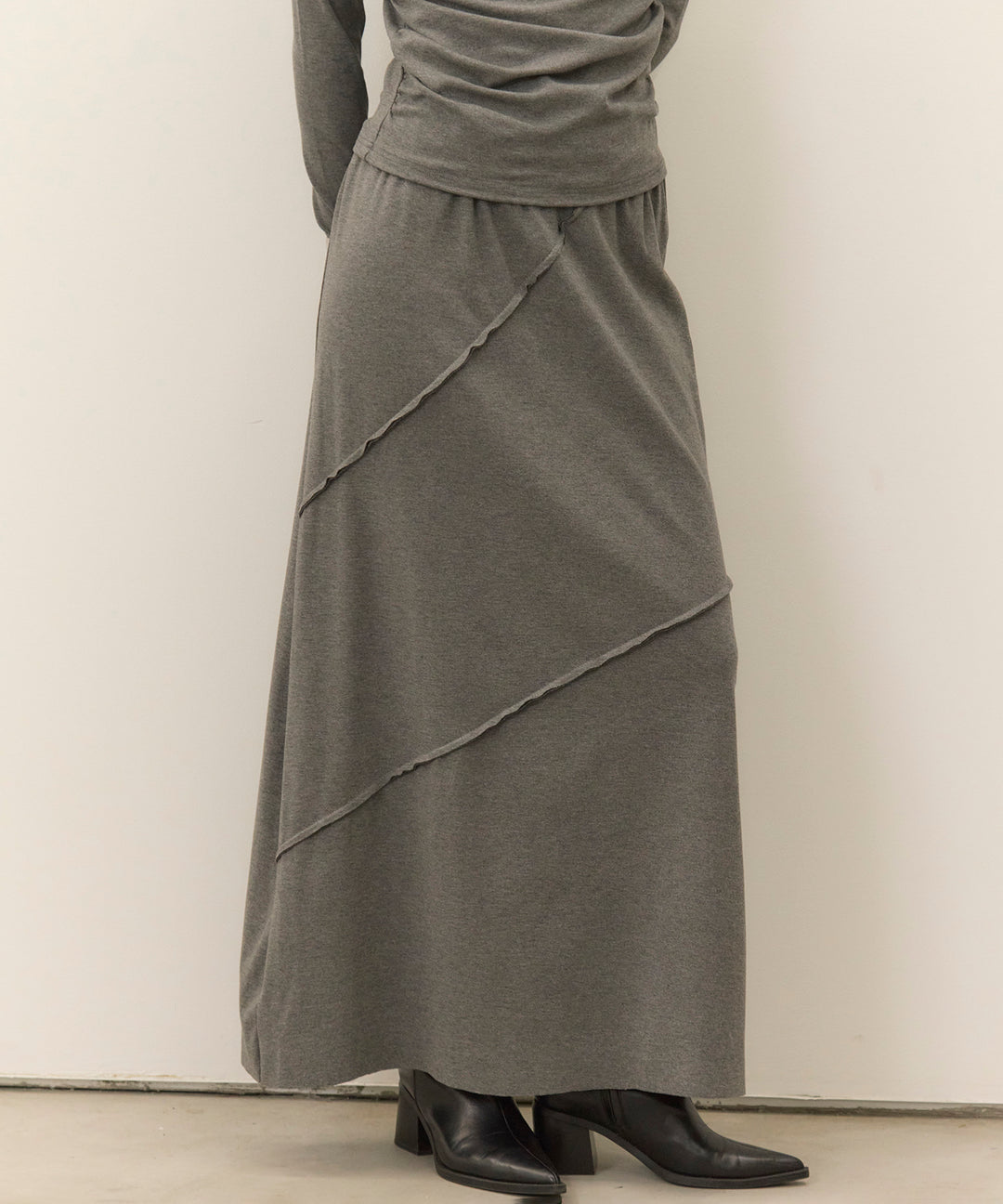 (eliuu)Wave Outseam Skirt