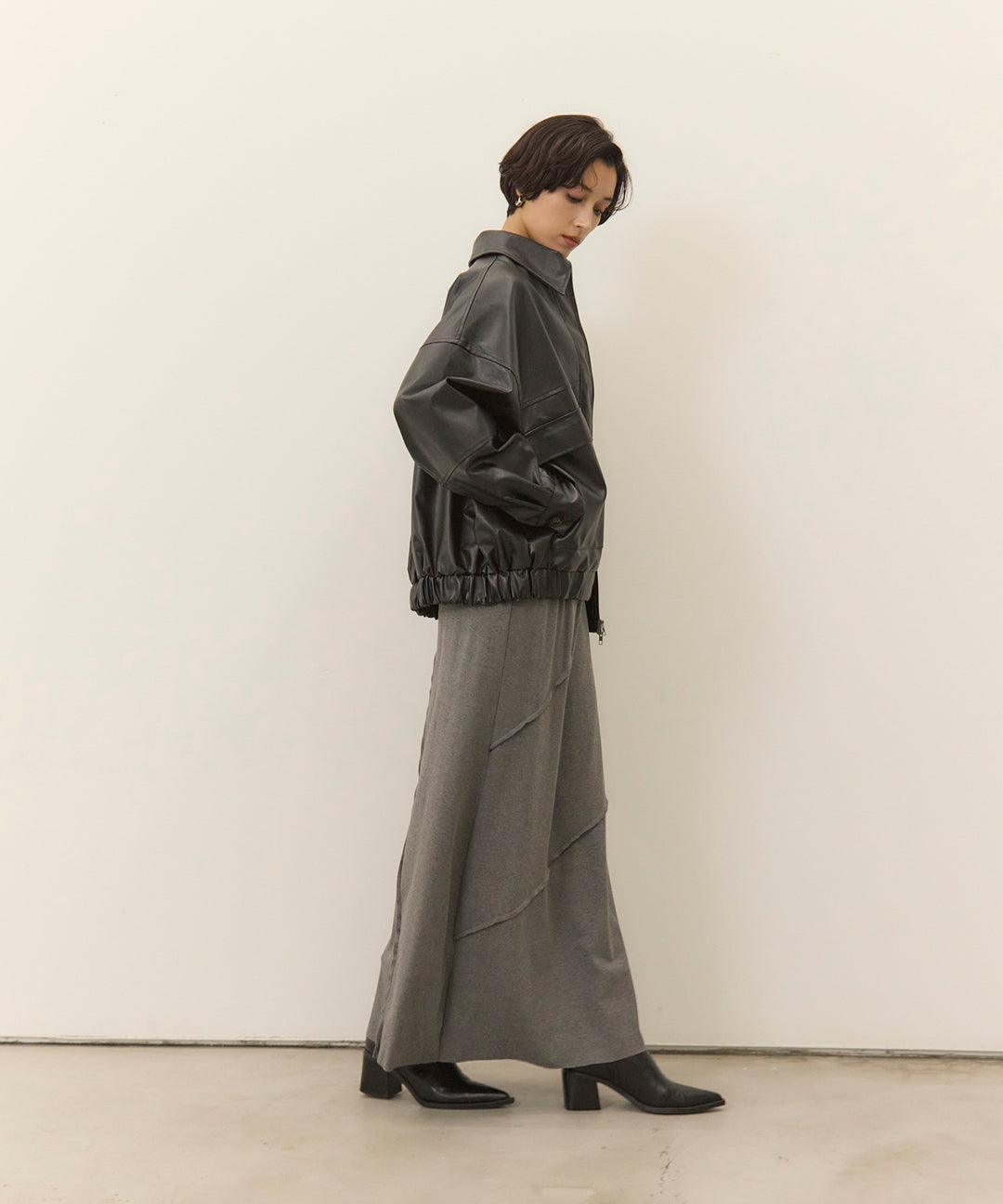 (eliuu)Wave Outseam Skirt