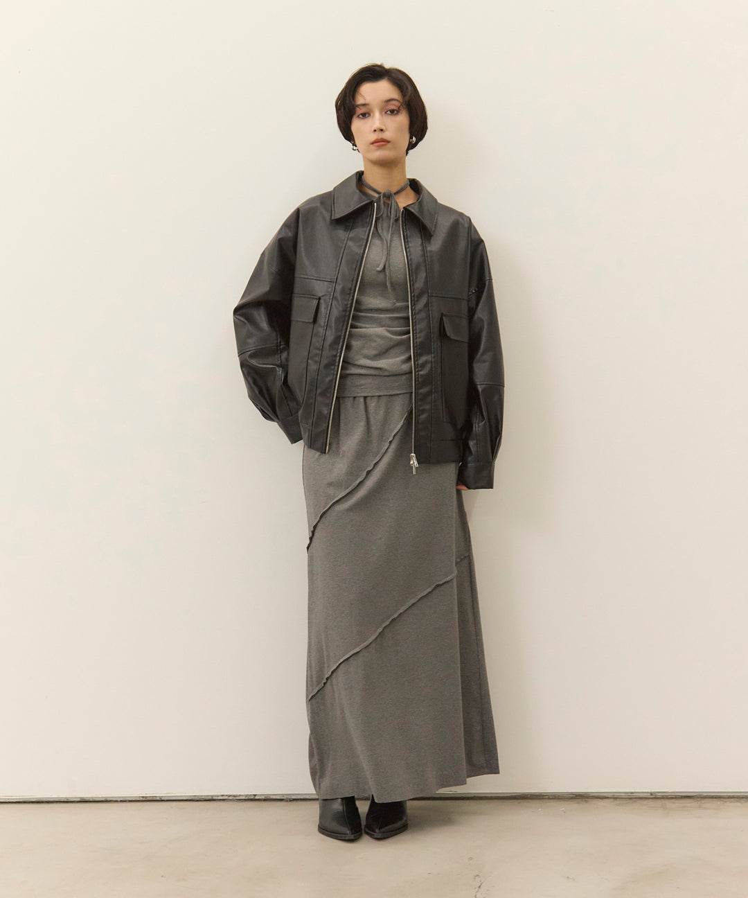 (eliuu)Wave Outseam Skirt