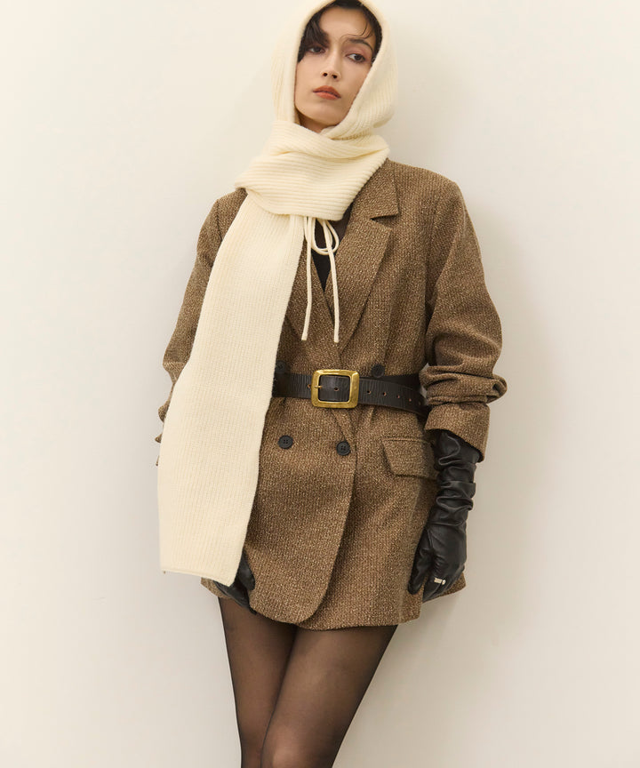 (eliuu)Slub Color Tweed JK