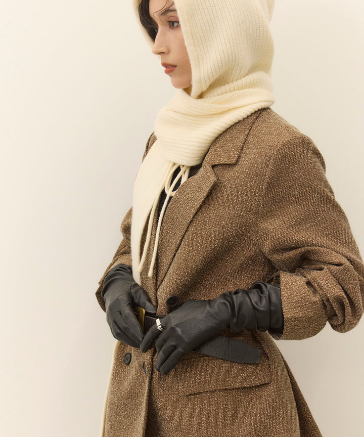 (eliuu)Slub Color Tweed JK