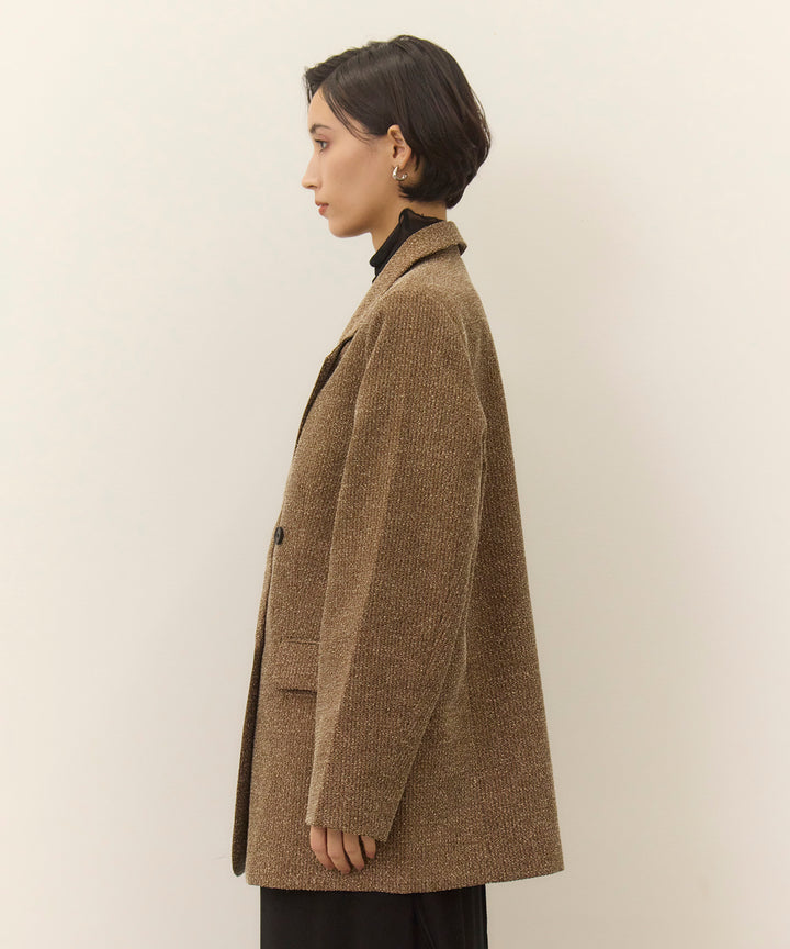 (eliuu)Slub Color Tweed JK